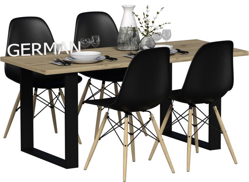 Zestaw LOFT ARTISAN – stół i 4 krzesła do jadalni za 499 zł