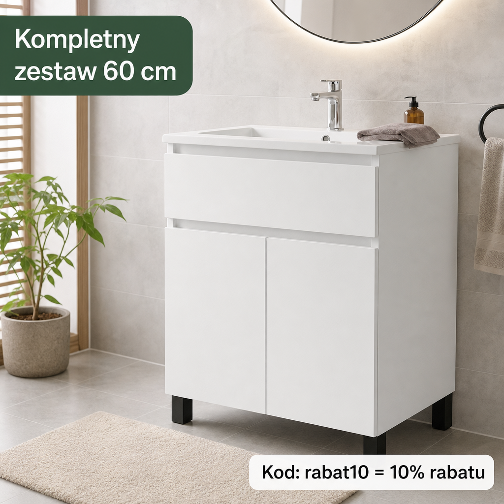 Kompletny zestaw łazienkowy GERMAN QUEEN 60 cm